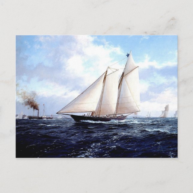 Sail and steam together postcard (Front)