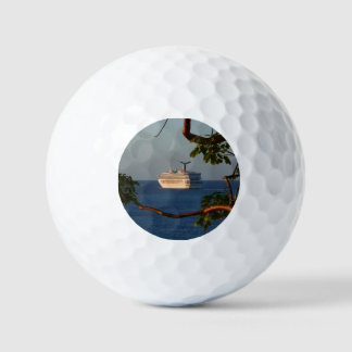 Sail Away at Sunset I Cruise Vacation Golf Balls