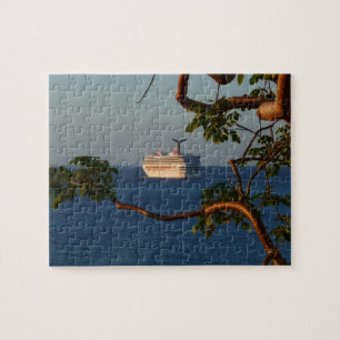Sail Away at Sunset I Cruise Vacation Jigsaw Puzzle