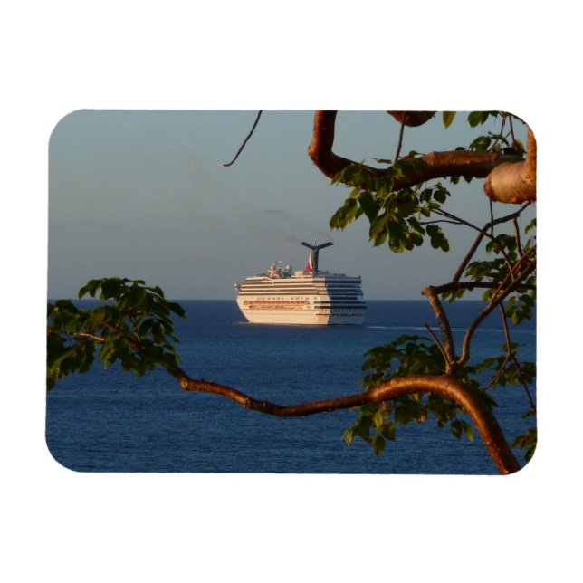 Sail Away at Sunset I Cruise Vacation Magnet (Horizontal)