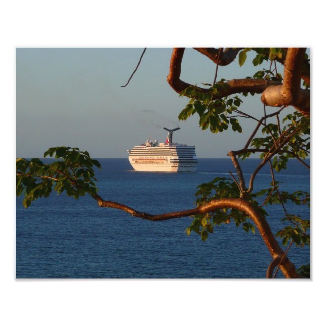 Sail Away at Sunset I Cruise Vacation Photo Print (Front)