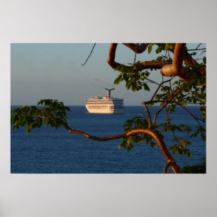 Sail Away at Sunset I Cruise Vacation Poster
