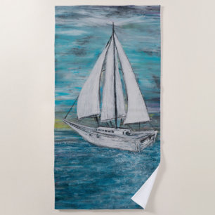 Sail Away Beach Towel