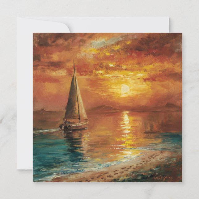 Sail Away Holiday Card (Front)