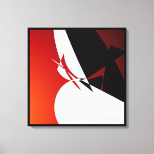 Sail Away In Red Canvas Print