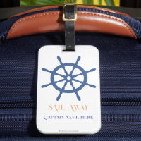 Sail Away Nautical Beach Ship Helm