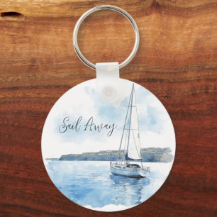 Sail Away Ocean View Key Ring