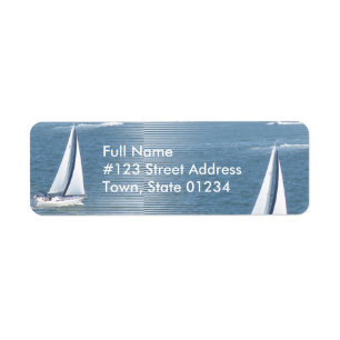 Sail Away Return Address Label