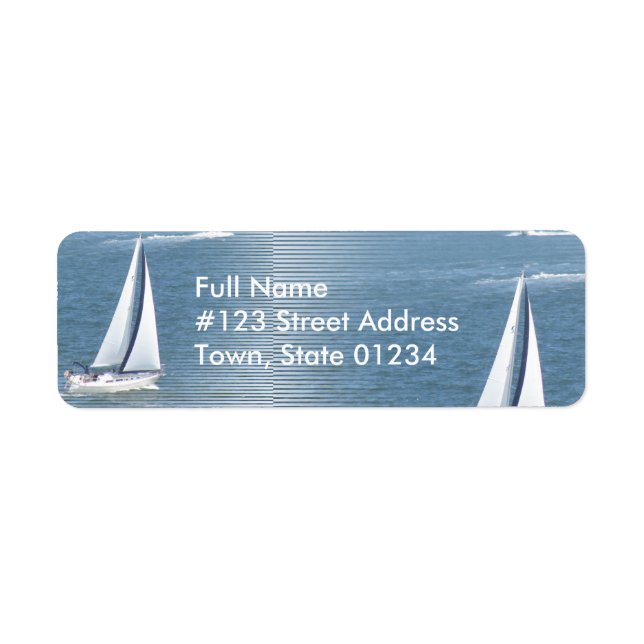 Sail Away Return Address Label (Front)