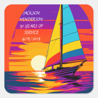 SAIL AWAY SUNSET RETIREMENT GRAPHIC