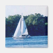 Sail away the day Magnet