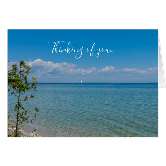Sail Away Thinking Of You Card (Front Horizontal)