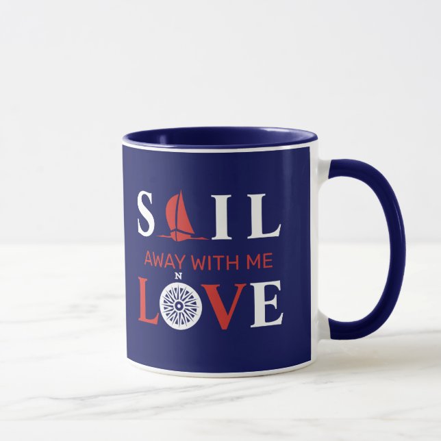 SAIL AWAY WITH ME LOVE MUG (Right)