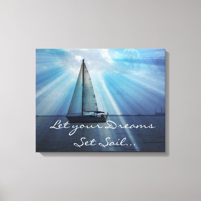 Sail Boat Canvas Wrap (Front)