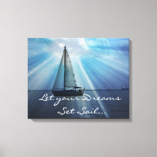 Sail Boat Canvas Wrap Print