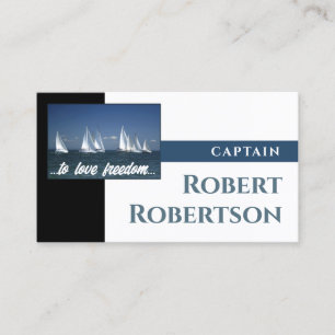 Sail Boat Captain Ship Nautical Card