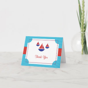 Sail Boat Card Thank You Card or Note Card