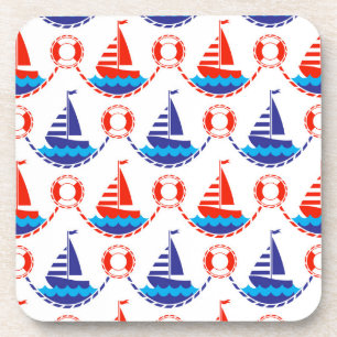 Sail Boat Pattern Coaster