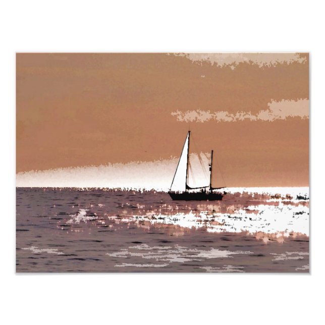 SAIL BOAT PHOTO PRINT (Front)