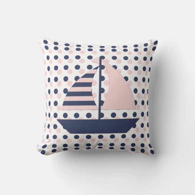Sail Boat Pillow (Front)