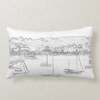 Sail boat pillow