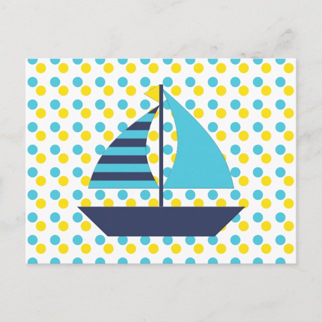 Sail Boat Postcard (Front)