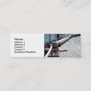 sail boat rope mini business card