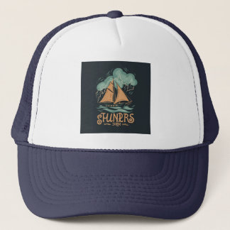 Sail Boat Trucker Hat