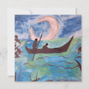 Sail By Moonlight Flat Card