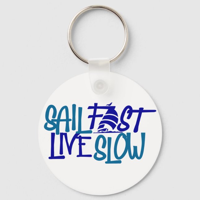 Sail Fast Nauticals Key Ring (Front)