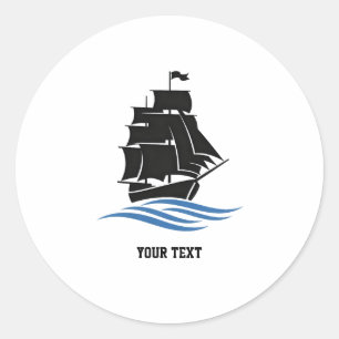 Sail Forward – Stay Strong, Keep Moving Motivation Classic Round Sticker