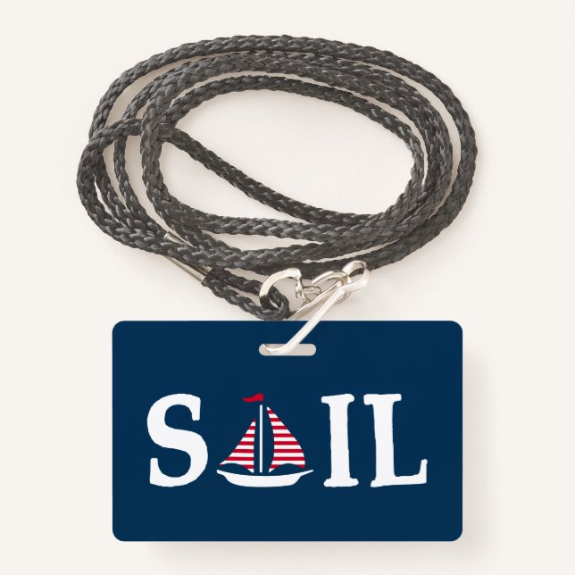 Sail ID Badge (Front with Lanyard)