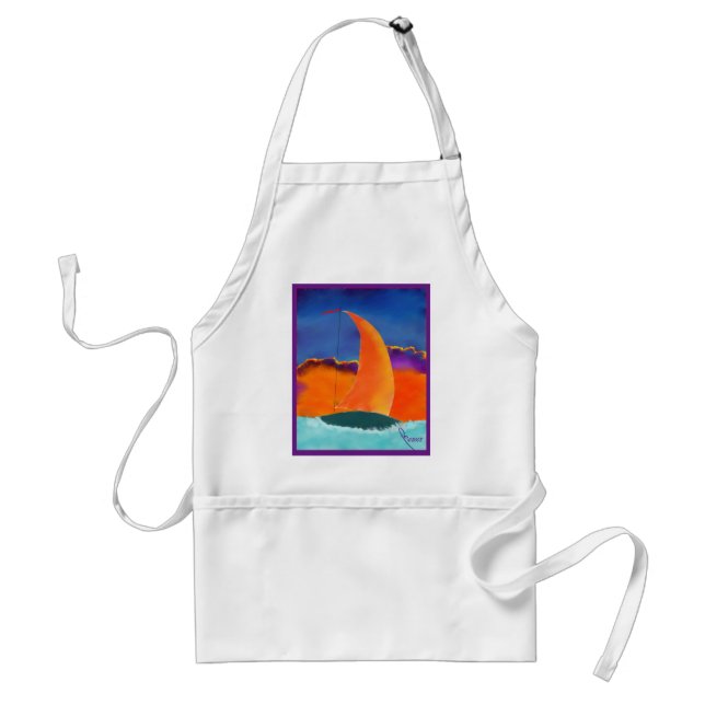 Sail in the Sunset Standard Apron (Front)