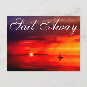 Sail into the Sunset Postcard