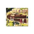 Sail Motor Boat Vintage Antique Nautical