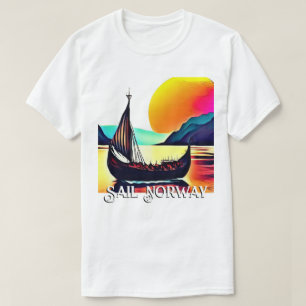 Sail Norway with Vikiing Ship T-Shirt
