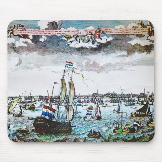 Sail Old Amsterdam Picture Mousepad (Front)