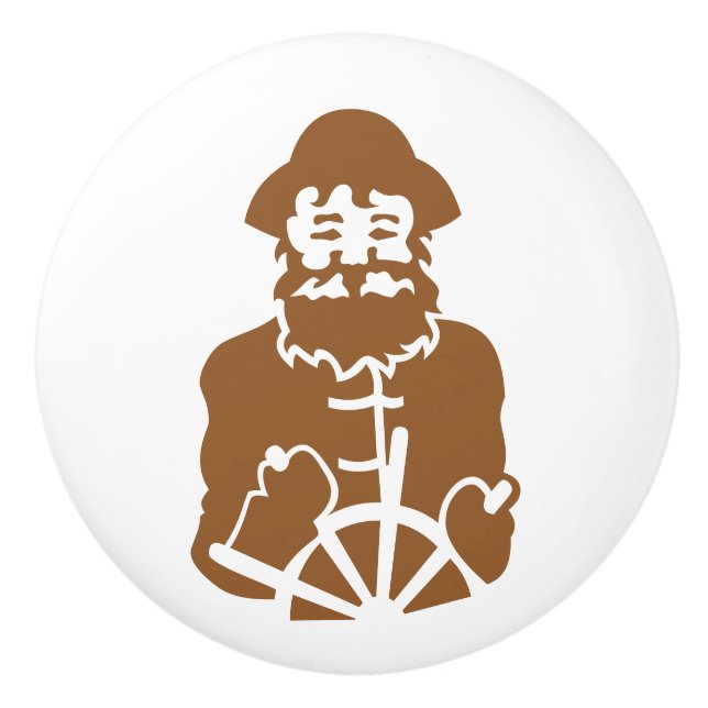 Sail On Ceramic Knob (Front)