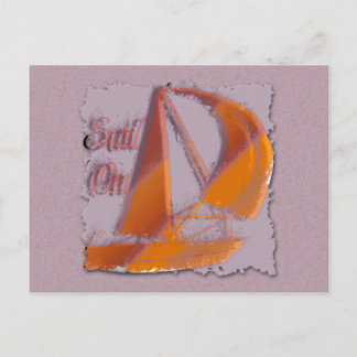 SAIL ON POSTCARD