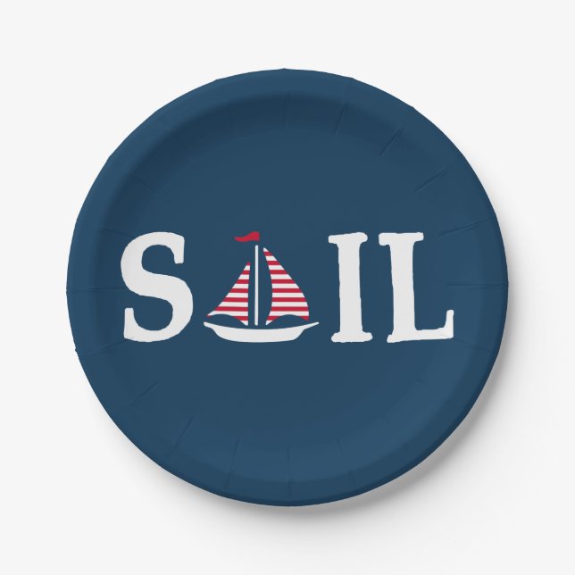 Sail Paper Plate (Front)