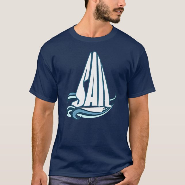 SAIL Sailing Boating T-Shirt (Front)