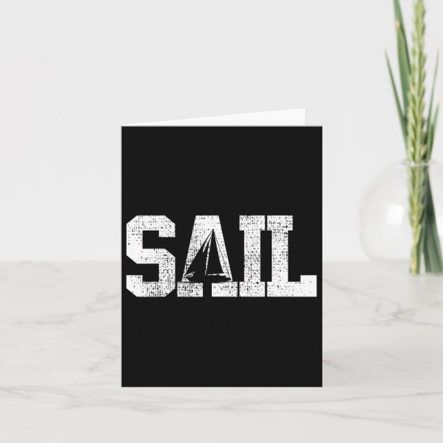 Sail Sailing Gift  Card (Front)