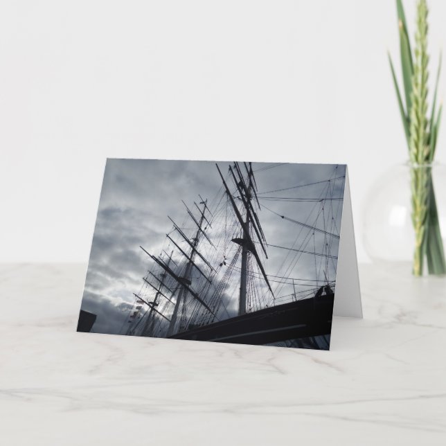 Sail Ship Greeting Card (Front)