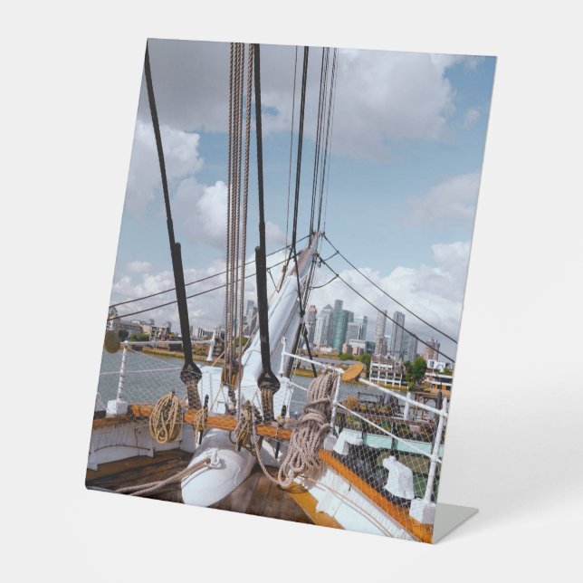 Sail Ship Pedestal Sign (Front)