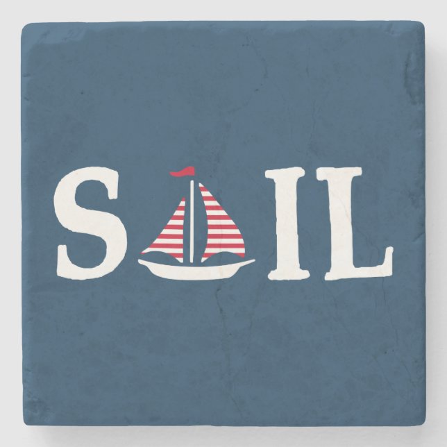 Sail Stone Coaster (Front)