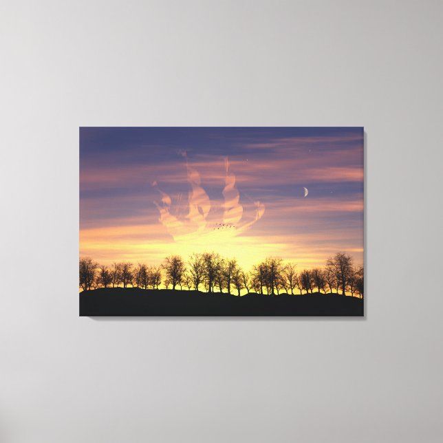 Sail the Night Sky Canvas Print (Front)