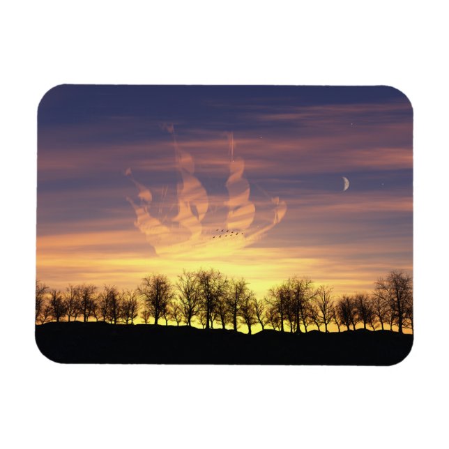 Sail the Night Sky Flexible Magnet (Horizontal)