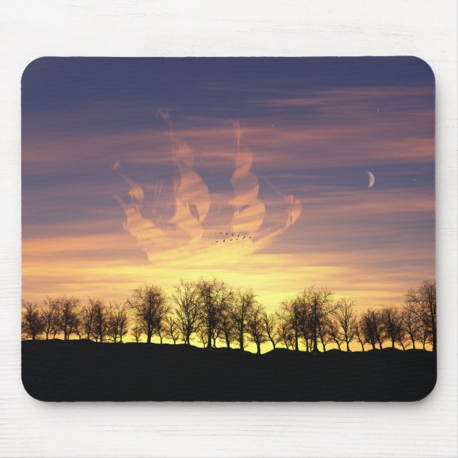 Sail the Night Sky Mousepad (Front)