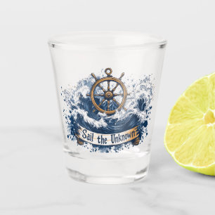 "Sail the Unknown" - Nautical-Inspired Design Shot Glass