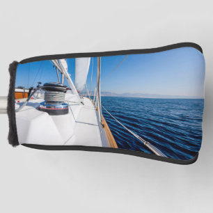 Sail Vessel Surfing on the Sea Golf Head Cover 